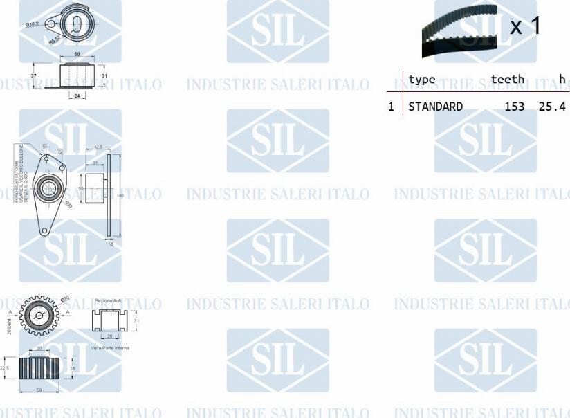 Saleri SIL TK1250 - Hammashihnasarja inparts.fi