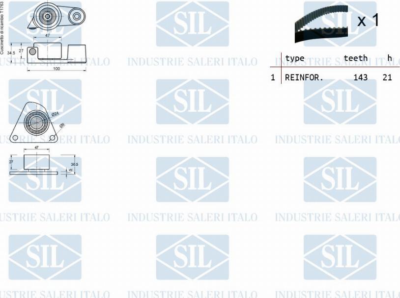 Saleri SIL TK1211 - Hammashihnasarja inparts.fi