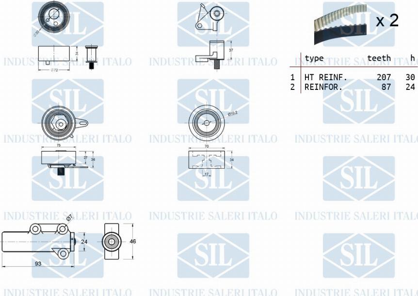 Saleri SIL TK1283 - Hammashihnasarja inparts.fi