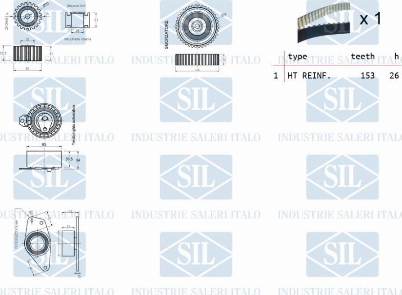 Saleri SIL TK1238 - Hammashihnasarja inparts.fi