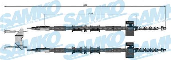 Samko C0535B - Vaijeri, seisontajarru inparts.fi