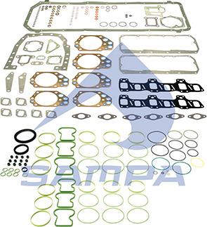 Sampa 040.793 - Täydellinen tiivistesarja, moottori inparts.fi