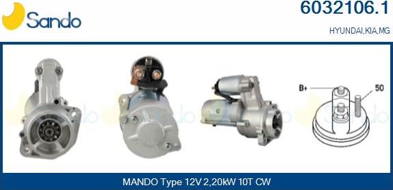 Sando 6032106.1 - Käynnistinmoottori inparts.fi
