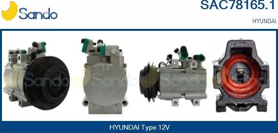 Sando SAC78165.1 - Kompressori, ilmastointilaite inparts.fi