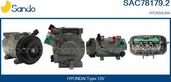Sando SAC78179.2 - Kompressori, ilmastointilaite inparts.fi
