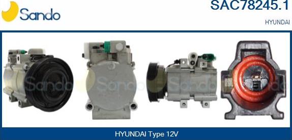Sando SAC78245.1 - Kompressori, ilmastointilaite inparts.fi