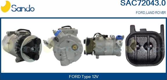 Sando SAC72043.0 - Kompressori, ilmastointilaite inparts.fi