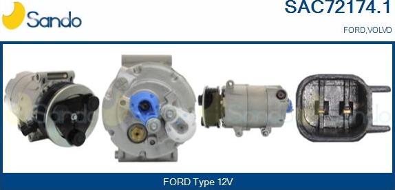 Sando SAC72174.1 - Kompressori, ilmastointilaite inparts.fi