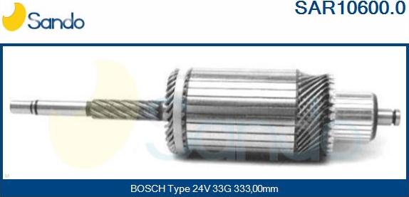Sando SAR10600.0 - Ankkuri, käynnistinmoottori inparts.fi