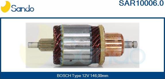 Sando SAR10006.0 - Ankkuri, käynnistinmoottori inparts.fi