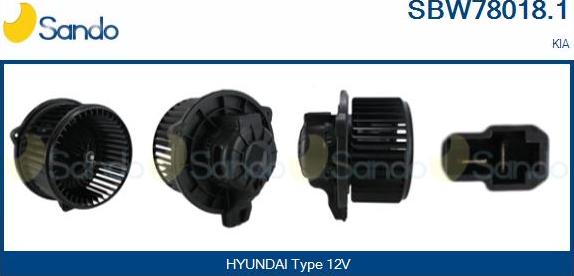 Sando SBW78018.1 - Sisätilapuhallin inparts.fi