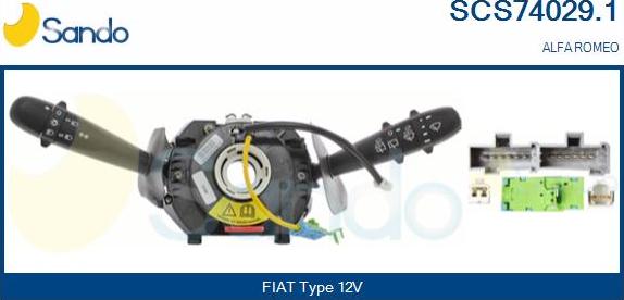 Sando SCS74029.1 - Kytkin, ohjausakseli inparts.fi