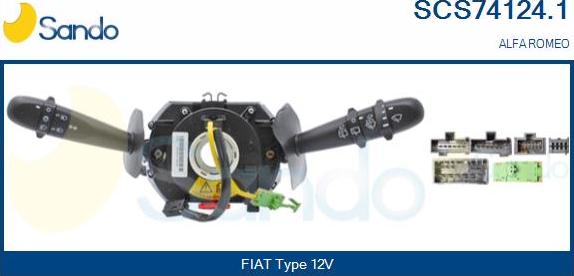Sando SCS74124.1 - Kytkin, ohjausakseli inparts.fi