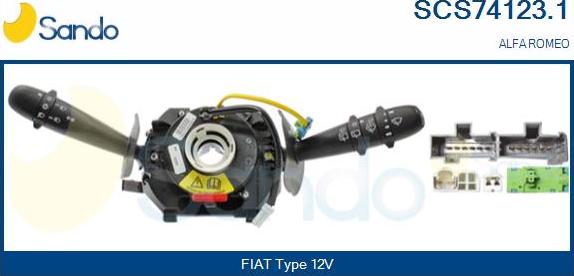 Sando SCS74123.1 - Kytkin, ohjausakseli inparts.fi