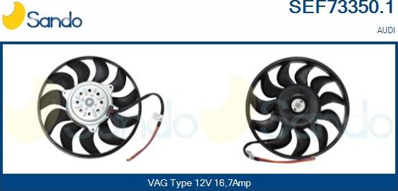 Sando SEF73350.1 - Tuuletin, moottorin jäähdytys inparts.fi