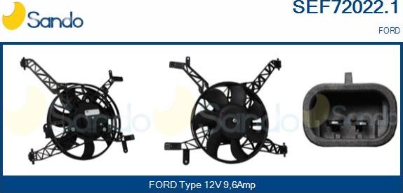 Sando SEF72022.1 - Puhallinmoottori, jäähdytituulet. inparts.fi