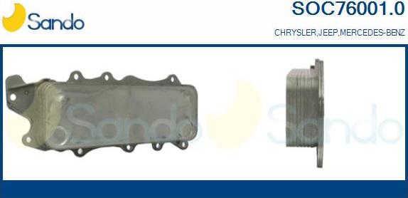Sando SOC76001.0 - Moottoriöljyn jäähdytin inparts.fi