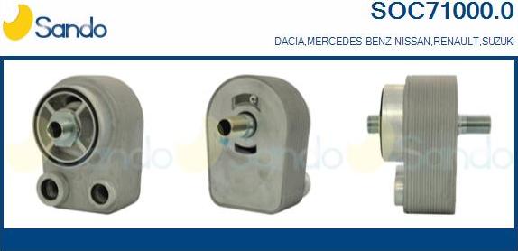 Sando SOC71000.0 - Moottoriöljyn jäähdytin inparts.fi