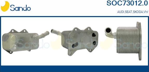 Sando SOC73012.0 - Moottoriöljyn jäähdytin inparts.fi