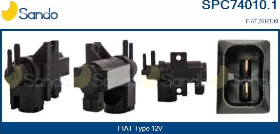 Sando SPC74010.1 - Painemuunnin, pakokaasun ohjaus inparts.fi