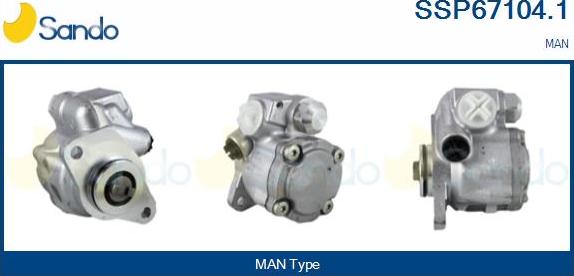 Sando SSP67104.1 - Hydrauliikkapumppu, ohjaus inparts.fi