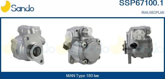 Sando SSP67100.1 - Hydrauliikkapumppu, ohjaus inparts.fi