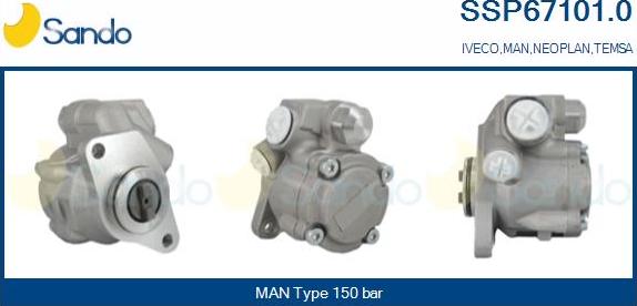 Sando SSP67101.0 - Hydrauliikkapumppu, ohjaus inparts.fi