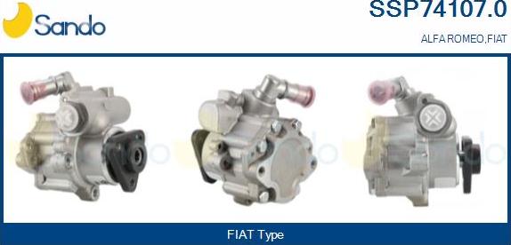 Sando SSP74107.0 - Hydrauliikkapumppu, ohjaus inparts.fi