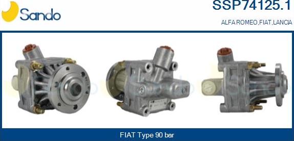 Sando SSP74125.1 - Hydrauliikkapumppu, ohjaus inparts.fi