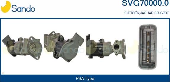 Sando SVG70000.0 - Venttiili, pakokaasun kierrätys inparts.fi