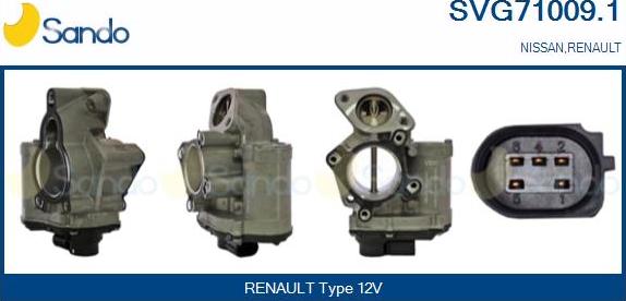 Sando SVG71009.1 - Venttiili, pakokaasun kierrätys inparts.fi