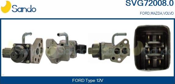 Sando SVG72008.0 - Venttiili, pakokaasun kierrätys inparts.fi