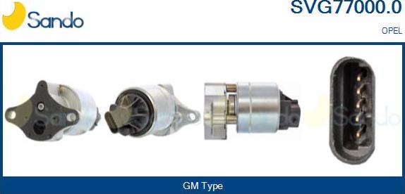Sando SVG77000.0 - Venttiili, pakokaasun kierrätys inparts.fi