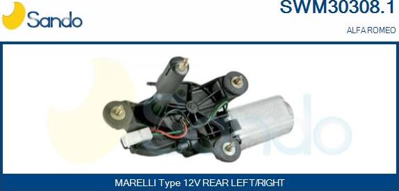 Sando SWM30308.1 - Pyyhkijän moottori inparts.fi