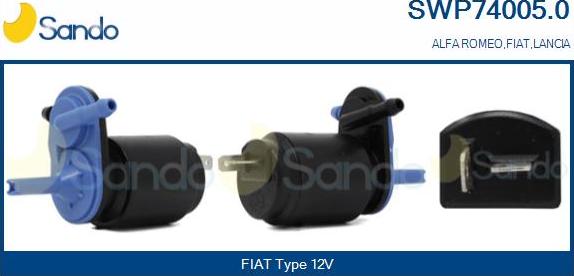 Sando SWP74005.0 - Pesunestepumppu, lasinpesu inparts.fi