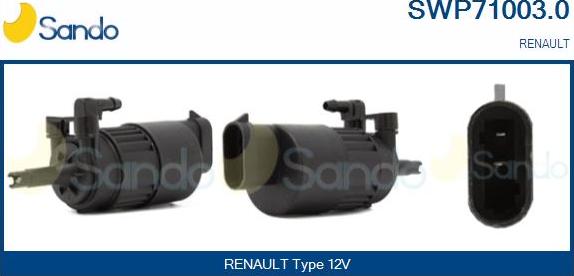 Sando SWP71003.0 - Pesunestepumppu, lasinpesu inparts.fi