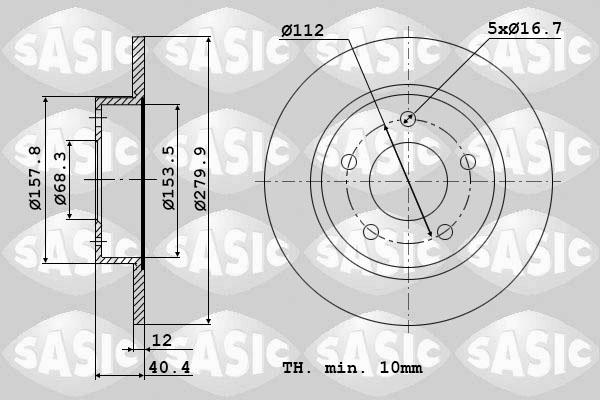 Sasic 9004906J - Jarrulevy inparts.fi