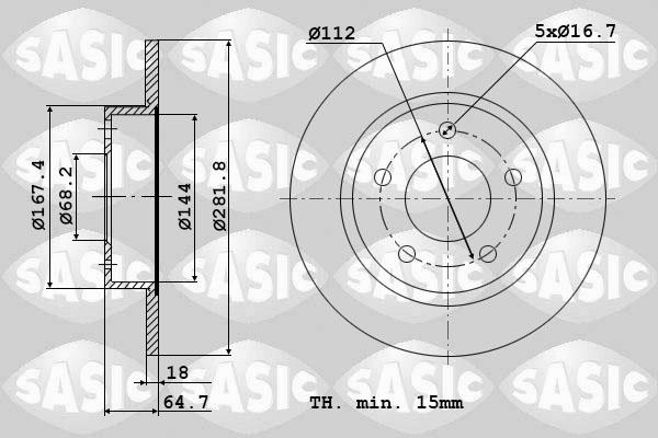 Sasic 9004907J - Jarrulevy inparts.fi