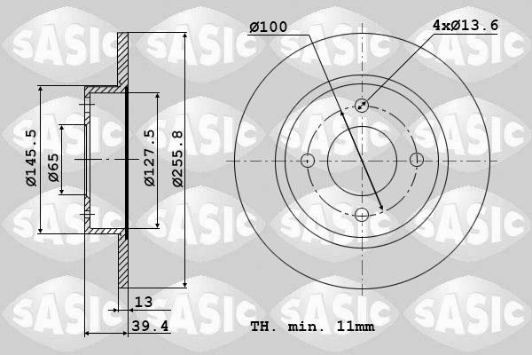 Sasic 9004447J - Jarrulevy inparts.fi