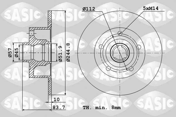 Sasic 9004509J - Jarrulevy inparts.fi