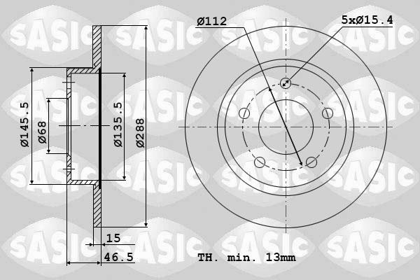 Sasic 9004506J - Jarrulevy inparts.fi