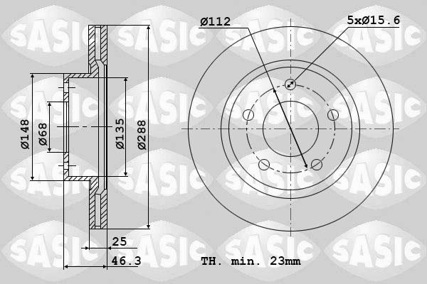 Sasic 9004507J - Jarrulevy inparts.fi