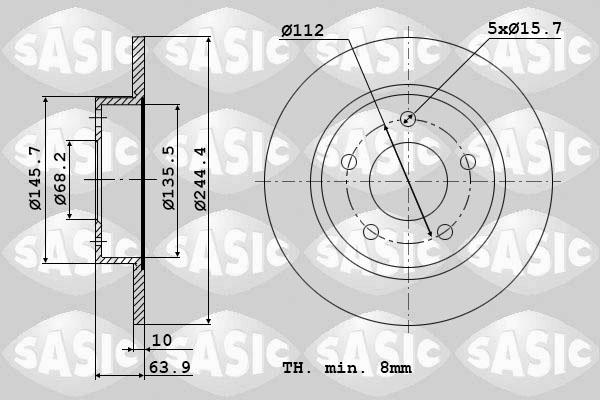 Sasic 9004588J - Jarrulevy inparts.fi