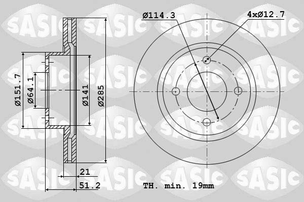 Sasic 9004526J - Jarrulevy inparts.fi