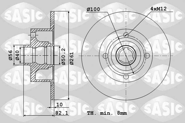 Sasic 9004866J - Jarrulevy inparts.fi