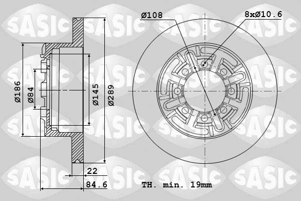 Sasic 9004810J - Jarrulevy inparts.fi