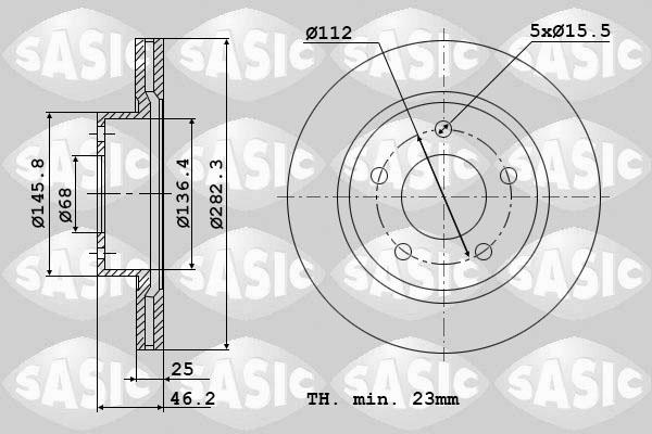 Sasic 9004883J - Jarrulevy inparts.fi