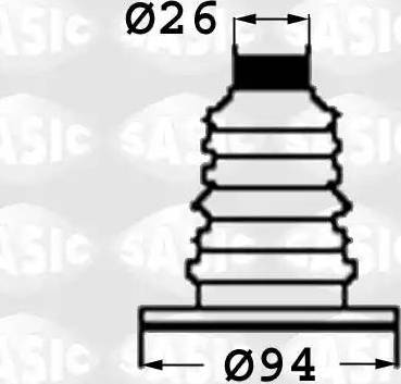 Sasic 9004718 - Paljekumi, vetoakseli inparts.fi