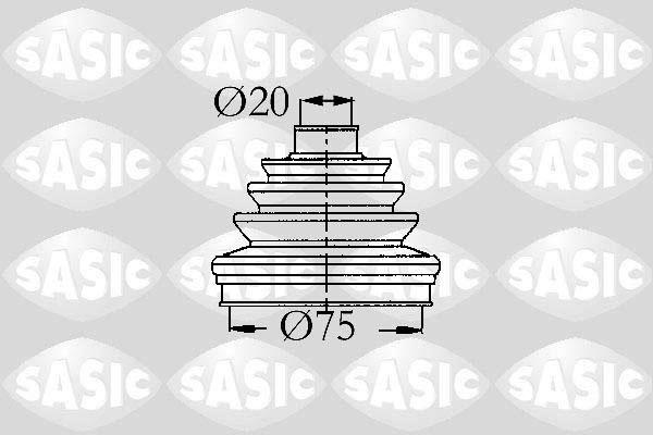 Sasic 9004717 - Paljekumi, vetoakseli inparts.fi