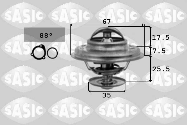 Sasic 9000335 - Termostaatti, jäähdytysneste inparts.fi